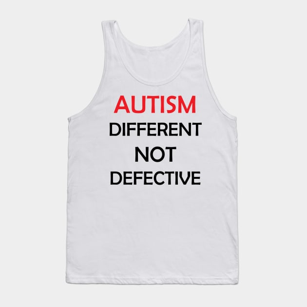 Different not Defective Tank Top by Firestorm Fox